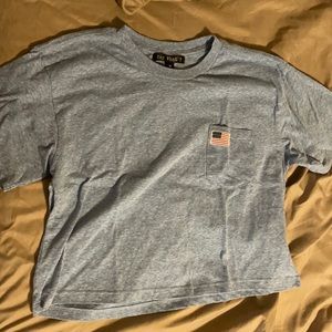 American flag crop top